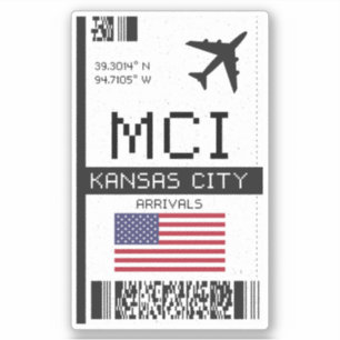 Pegatina MCI Kansas City, Pase de embarque de Missouri - Ae
