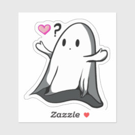 Pegatina ¿Me amas fantasma?