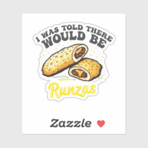 Pegatina Me dijeron que habría una comida divertida en runz