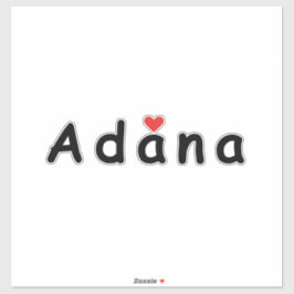 Pegatina Me encanta Adana
