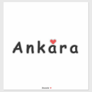 Pegatina Me encanta Ankara