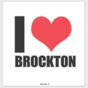 Pegatina Me encanta Brockton