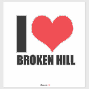Pegatina Me encanta Broken Hill