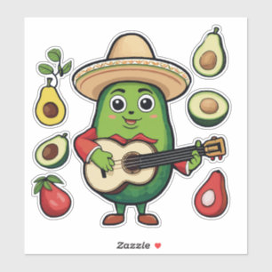 Pegatina Me encanta comer aguacate