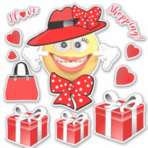 Me encanta comprar Emoji de moda sonriente
