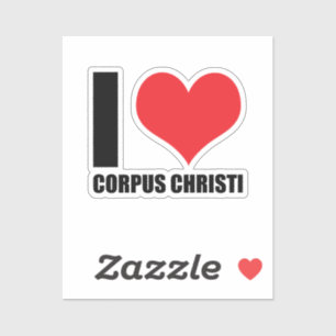 Pegatina Me encanta Corpus Christi