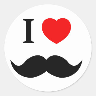 pegatina me encanta el bigote