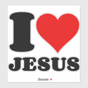 PEGATINA ME ENCANTA JESÚS