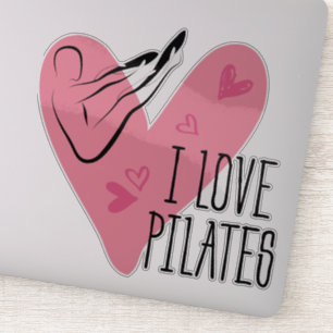 PEGATINA ME ENCANTA LA POSA DE PILATES