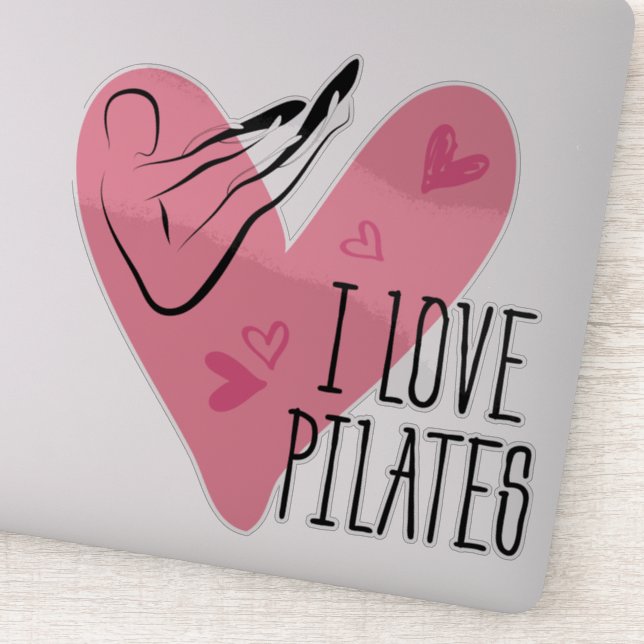 Pegatina ME ENCANTA LA Pose Rocker PILATES (Detalle)