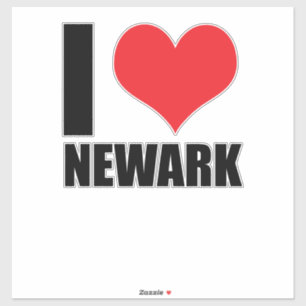 Pegatina Me encanta Newark