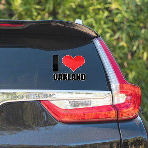 Pegatina Me encanta Oakland