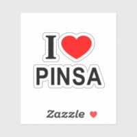 Me encanta PINSA AMO PINSA TENGO UN CORAZÓN POR PI