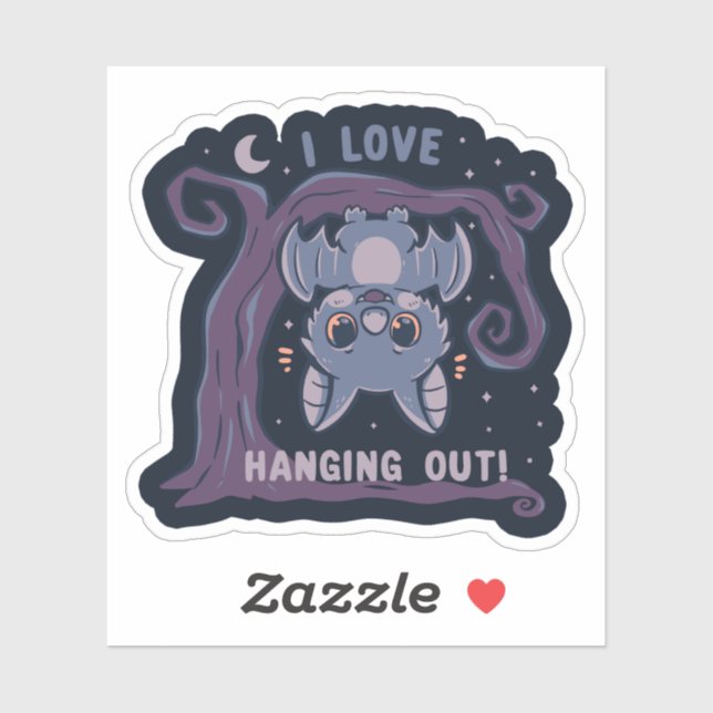 Pegatina Me Encanta Salir (Hoja)