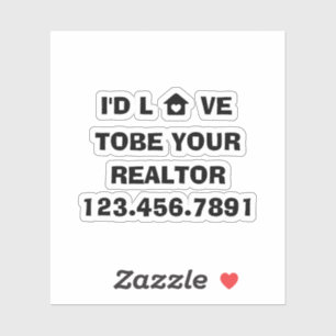 Pegatina Me Encanta Ser Tu Realtor Real Estate Planner Lap