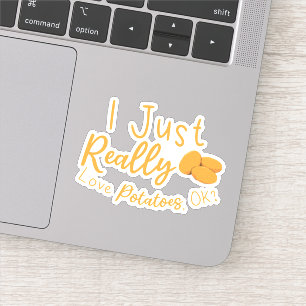 Pegatina Me Encantan Las Patatas, ¿De Acuerdo?