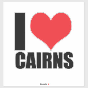 Pegatina Me encantan los Cairns