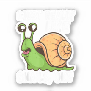 Pegatina Me Encantan Los Caracoles, Ok Camiseta Divertida P