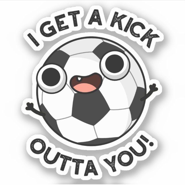 Pegatina Me Enfadan De Tu Divertido Pun De Fútbol (Anverso)