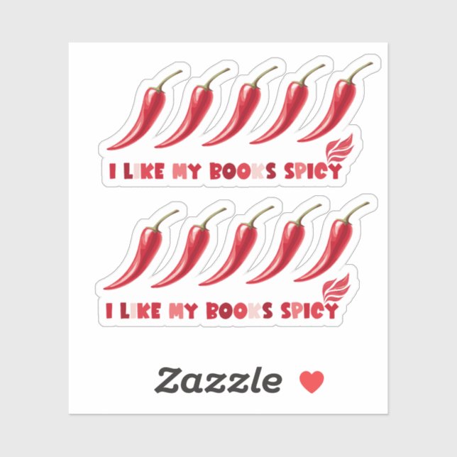 Pegatina Me gusta mi diseño de clasificación de libros pica (Hoja)