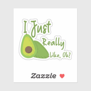 Pegatina Me Gusta Mucho Aguacate, ¿Vale?