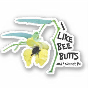 Pegatina Me gustan las Bee Butts y no puedo mentir