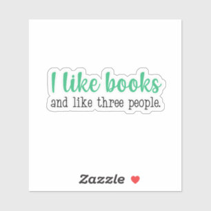 Pegatina Me gustan los libros