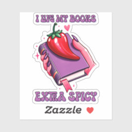 Pegatina Me gustan mis libros más picantes