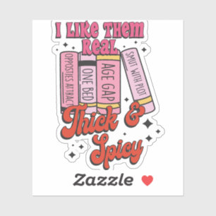 Pegatina Me gustan mucho grueso y picante