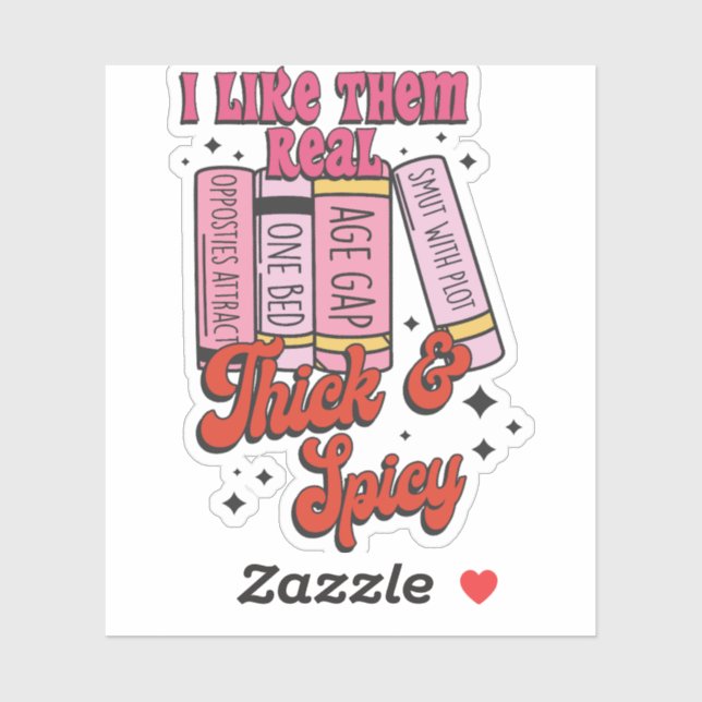 Pegatina Me gustan mucho grueso y picante (Hoja)