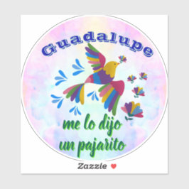 Pegatina "Me lo dijo un pajarito" personalizable