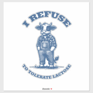 Pegatina Me niego a tolerar la lactosa