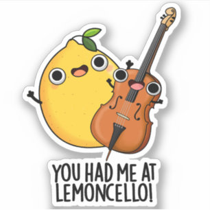Pegatina Me Tenías En Lemon-cello Funny Bebe Pun