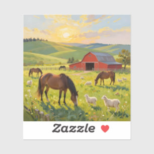 Pegatina Meadowlight Morning - Vinilo Cuadrado