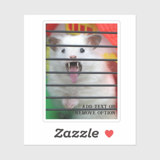 Pegatina Mean Hamster (Hoja)