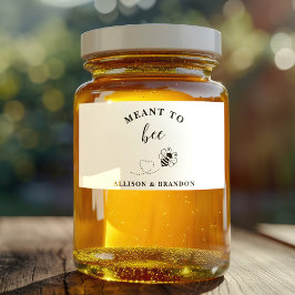Pegatina `Meant to Bee Honey Wedding Favor