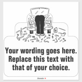 Pegatina Mecánica de garaje o servicio de coches