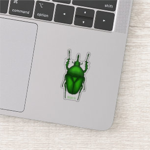 Pegatina Mecynorhina torquata personalizado ilustracion