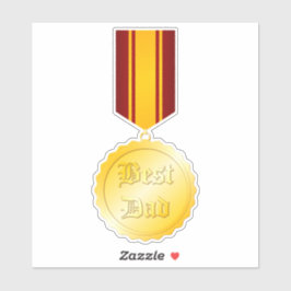 Pegatina Medalla de broche Mejor Papá Día del Padre