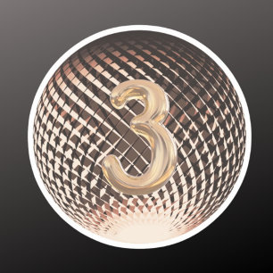 Pegatina Medalla de bronce, tercera ganadora