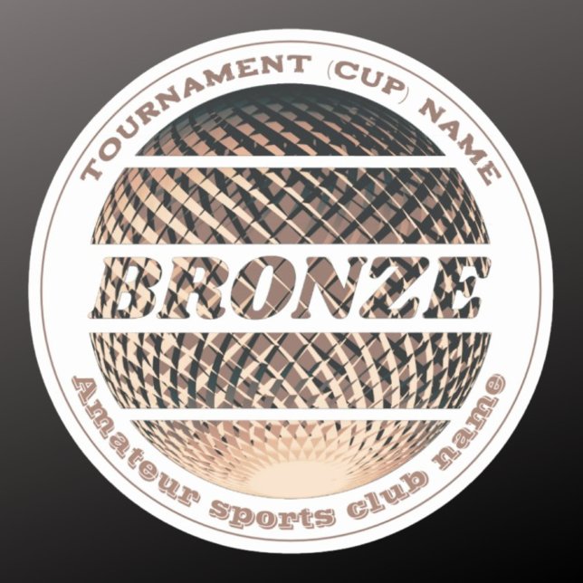 Pegatina Medalla de bronce, tercera ronda ganadora (Subido por el creador)