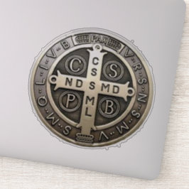 Pegatina medalla de San Benito