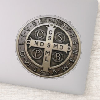 Pegatina medalla de San Benito