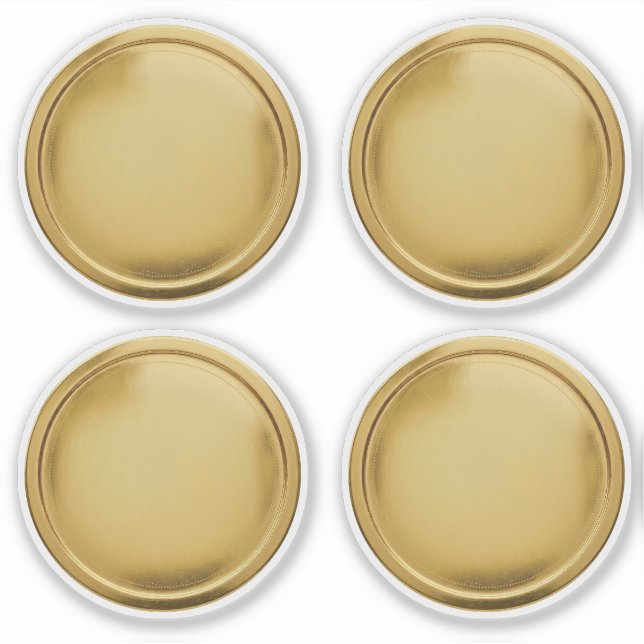 Pegatina Medalla de sello de papel de oro 3D Sello de excel (Anverso)