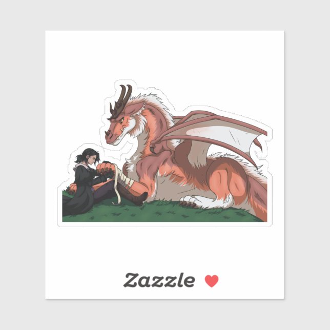 Pegatina Médica Dragon (Hoja)