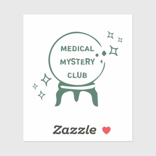 Pegatina "Medical Mystery Club" Funny Spoonie Awareness  (Hoja)