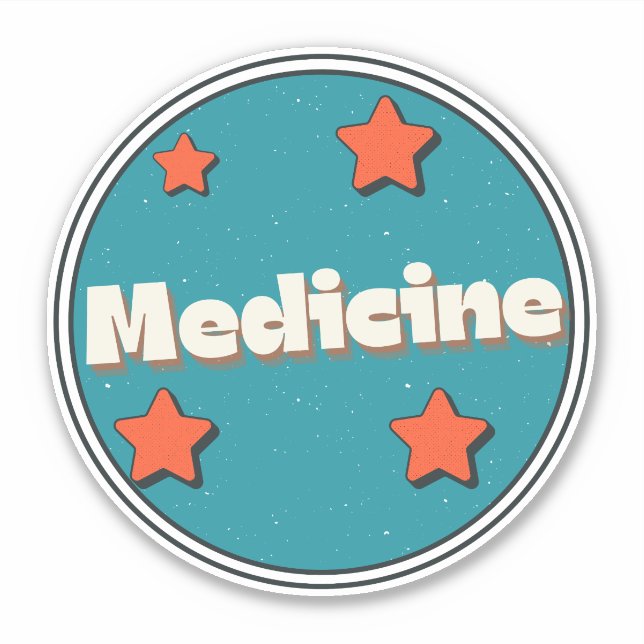 Pegatina Medicina (Anverso)
