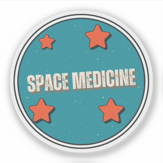 Pegatina Medicina espacial (Anverso)
