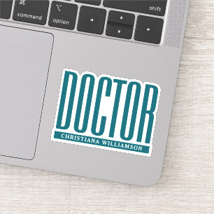 Pegatina Médico de nombres personalizados Graduación en la 