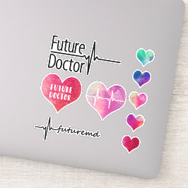 Pegatina Médico Futuro - Corazón - Colección de Stickers